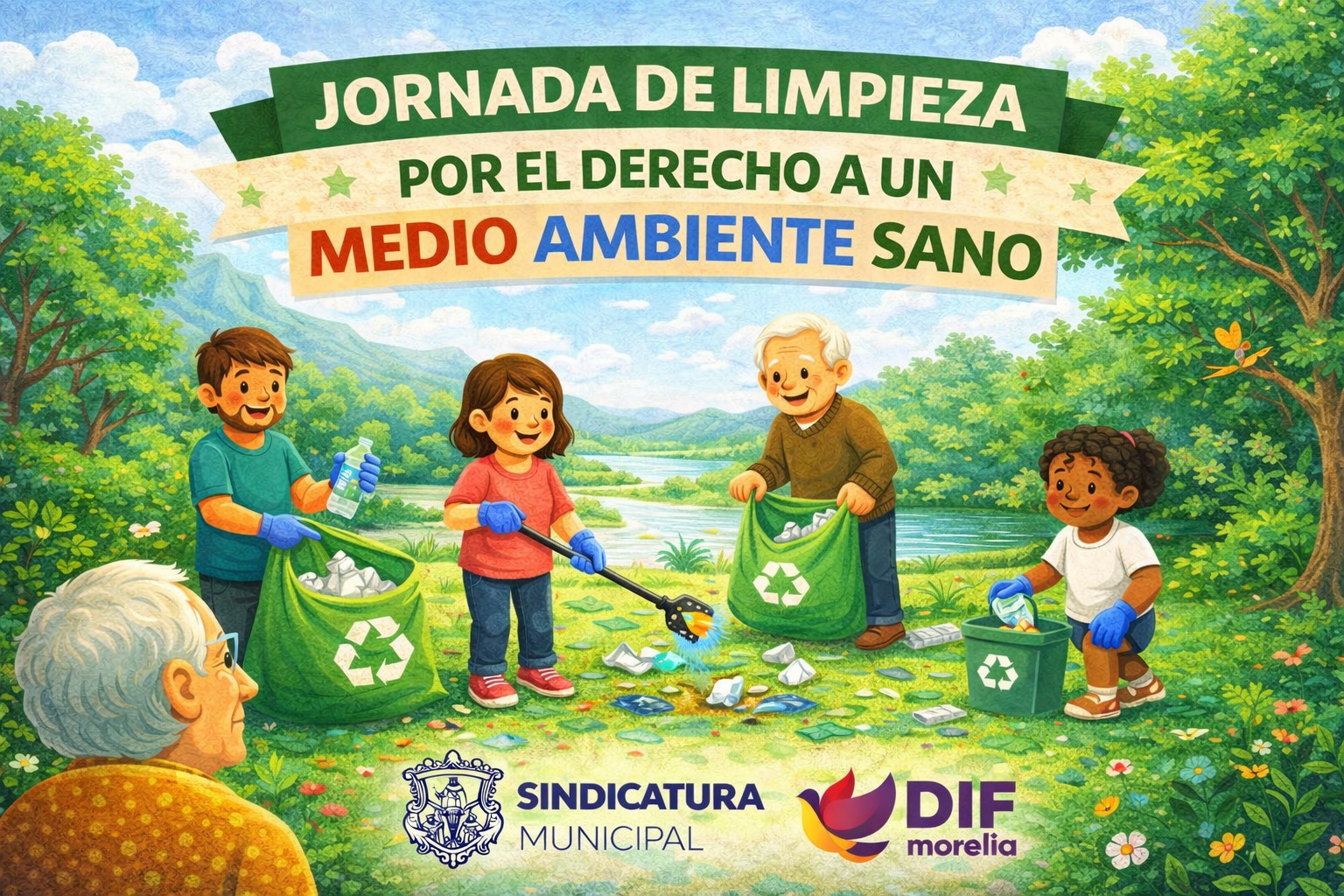 JORNADA DE LIMPIEZA POR EL DERECHO A UN MEDIO AMBIENTE SANO